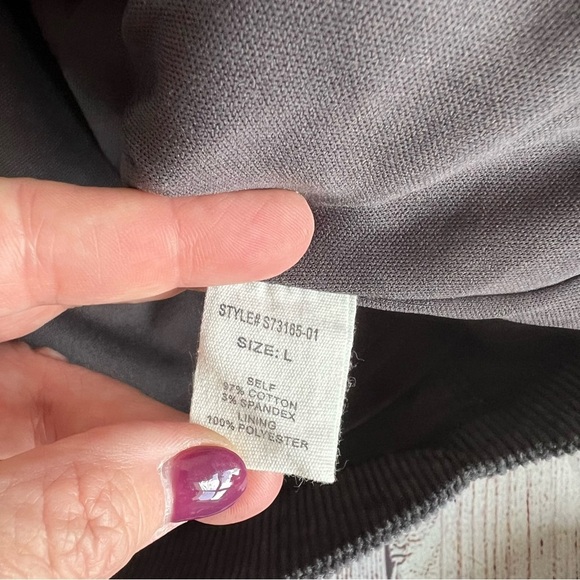 Altar’d State Gray Scalloped Hem Corduroy Skirt Large - Picture 7 of 7